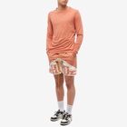 Rhude Men's Orange Yachting Short in Clementine/Creme