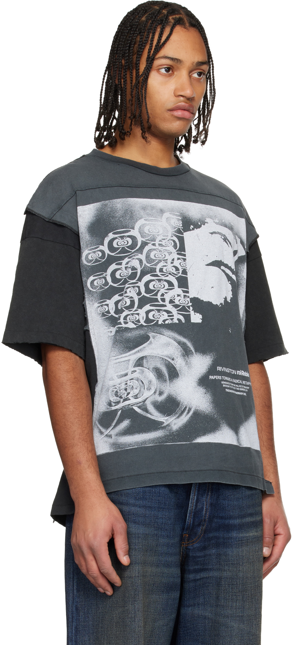 Rivington Roi Rebis Black Meta Quad T-shirt Rivington Roi Rebis