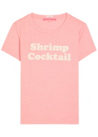 Mother The Boxy Goodie Goodie Appliquéd Jersey T-shirt Pink