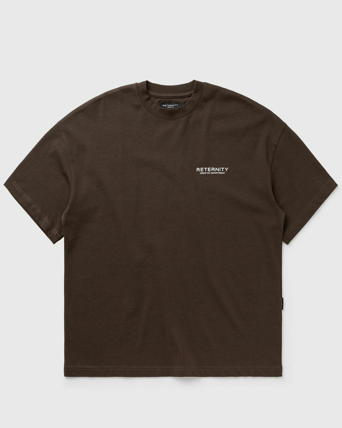 Reternity CREATIVE DEPT T-SHIRT Brown Mens Shortsleefe