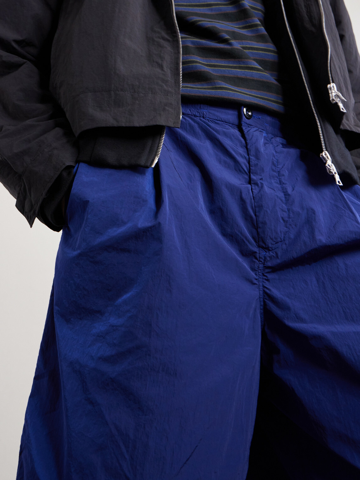C.P. Company - Straight-Leg Shell Shorts - Blue