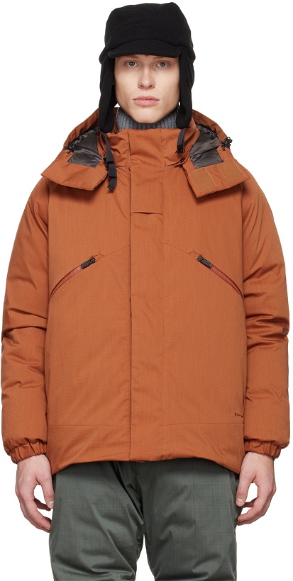 Photo: Snow Peak Orange Fire-Resistant Down Jacket