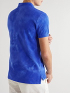 Polo Ralph Lauren - Slim-Fit Logo-Embroidered Tie-Dyed Cotton-Piqué Polo Shirt - Blue