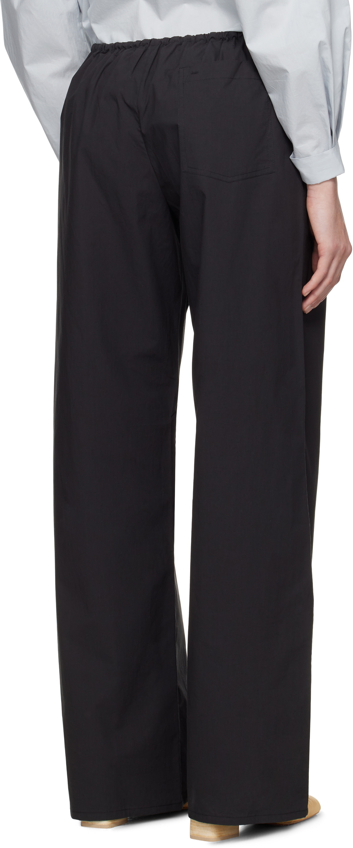Matteau Black Drawcord Trousers