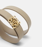 Loewe Anagram Bombé leather belt