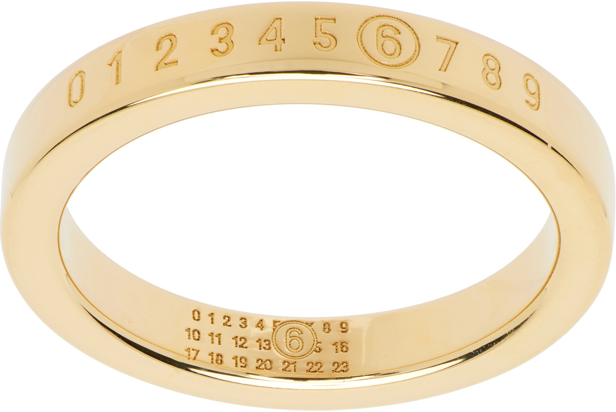 MM6 Maison Margiela Minimal Logo Ring MM6 Maison Margiela