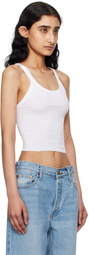 Re/Done White Hanes Edition Tank Top