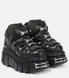Vetements - x New Rock leather platform sneakers