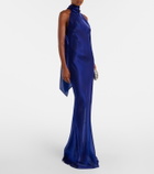 Galvan Sienna semi-sheer organza gown