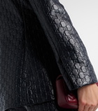 Gucci GG embossed leather jacket