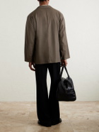 Kaptain Sunshine - Take Easy Double-Breasted Wool-Gabardine Suit Jacket - Brown