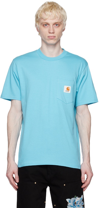 Photo: Awake NY Blue Carhartt WIP Edition T-Shirt
