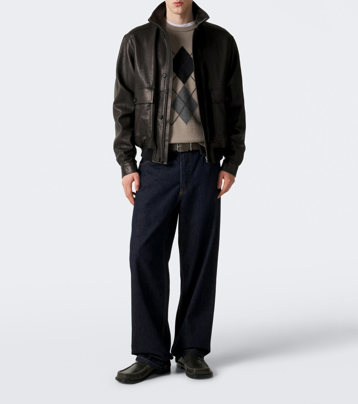 Arch4 Mr Hambley argyle cashmere sweater