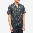 Wood Wood Men's Short Sleeve Brandon Abstract Shirt in Navy All Over Print