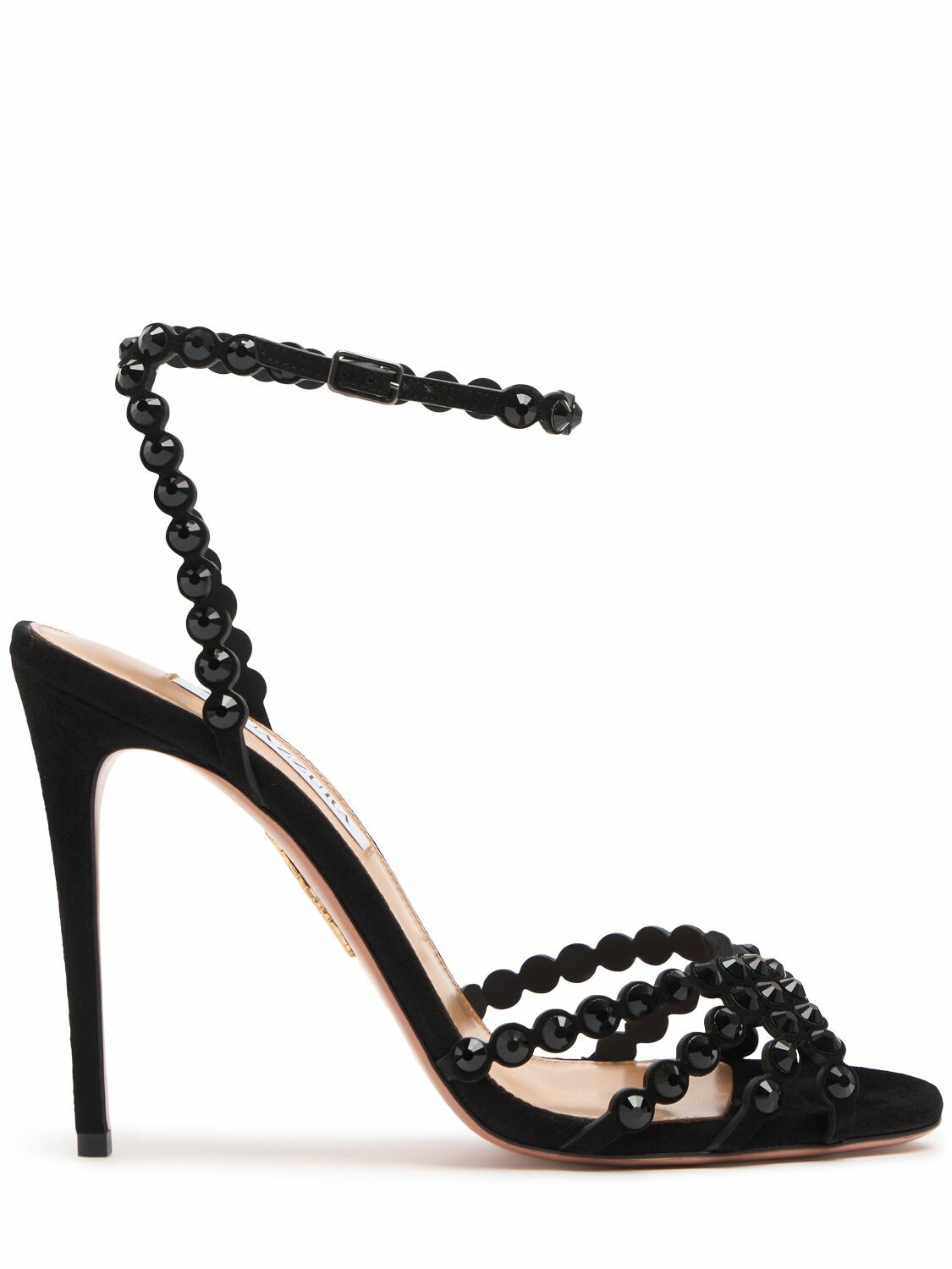 AQUAZZURA 105mm Tequila Suede Sandals