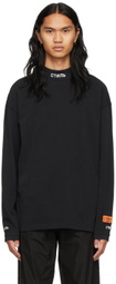 Heron Preston Black 'Style' Turtleneck Long Sleeve T-Shirt