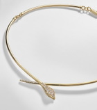 Sydney Evan Snake 14kt gold pendant necklace with diamonds