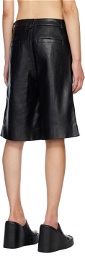 Holzweiler Black Celest Faux-Leather Shorts