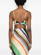 Christopher John Rogers Multicolour Striped Cropped Top
