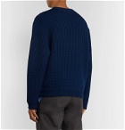 AFFIX - Waffle-Knit Merino Wool Sweater - Blue