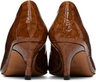 JUDE Brown Blade Pump Heels