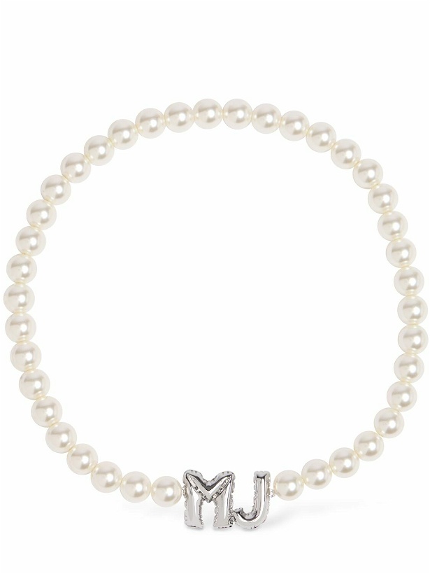 Photo: MARC JACOBS Mj Balloon Faux Pearl Collar Necklace