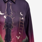 3.Paradis Women's Ladder Silk Shirt in Gradient