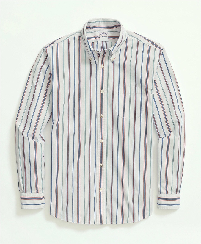 Photo: Brooks Brothers Men's Friday Shirt, Poplin Striped | White