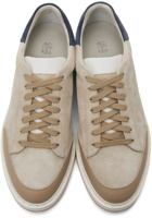 Brunello Cucinelli Taupe Suede Icaro Sneakers