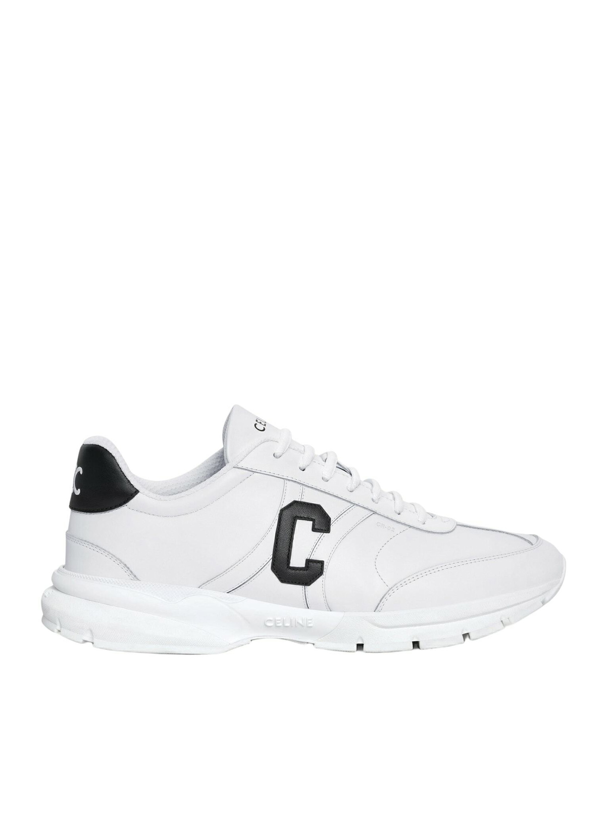 Celine Runner Cr-02 Low Lace-up Sneaker In Calfskin Celine Celine Runner Cr-02 Low Lace-up Sneaker In Calfskin Celine