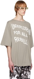 Undercoverism Gray 'For All Rebels' T-Shirt