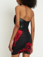 ALEXANDRE VAUTHIER - Bow Cutout Printed Jersey Mini Dress