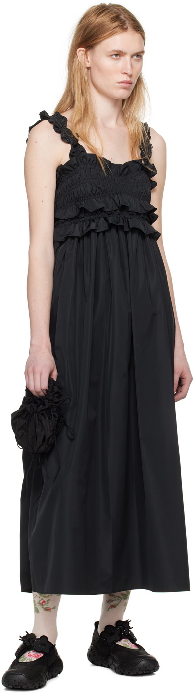 Cecilie Bahnsen Black Giovanna Midi Dress Cecilie Bahnsen