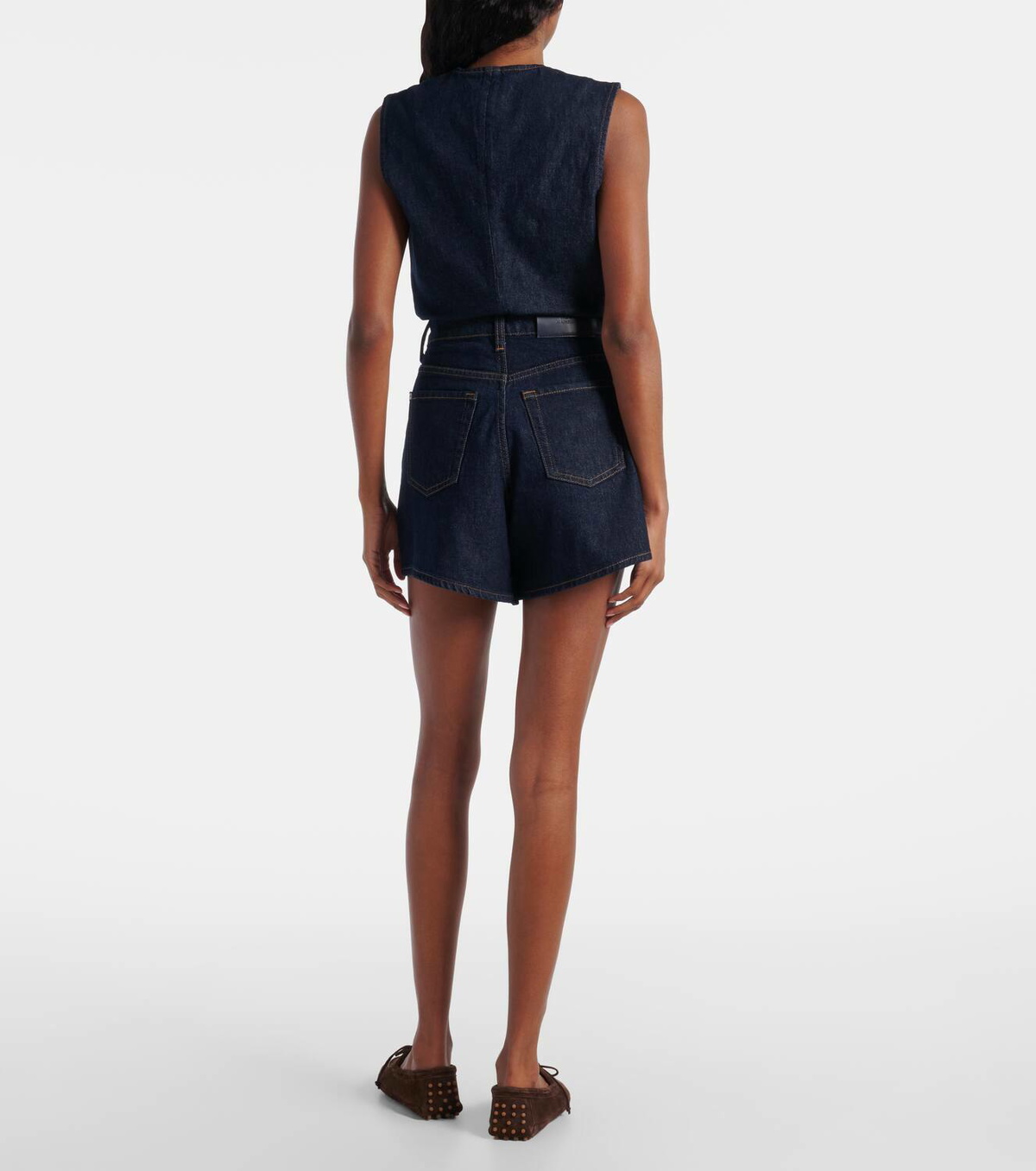 7 For All Mankind Kori high-rise denim shorts