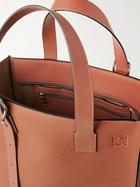 Loewe - Logo-Debossed Full-Grain Leather Tote Bag