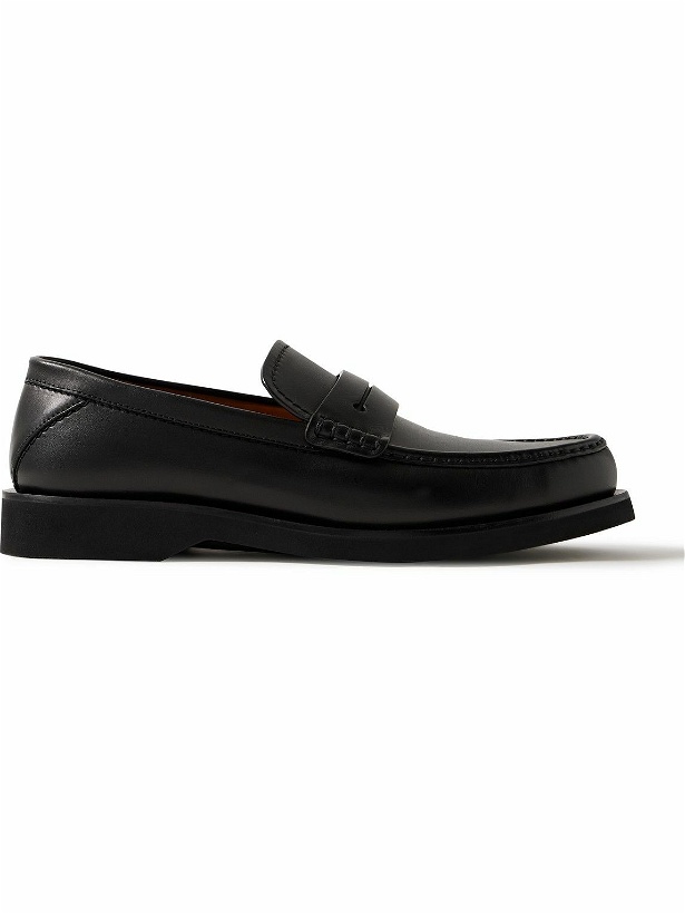 Photo: Zegna - X-Lite Leather Penny Loafers - Black
