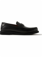 Zegna - X-Lite Leather Penny Loafers - Black
