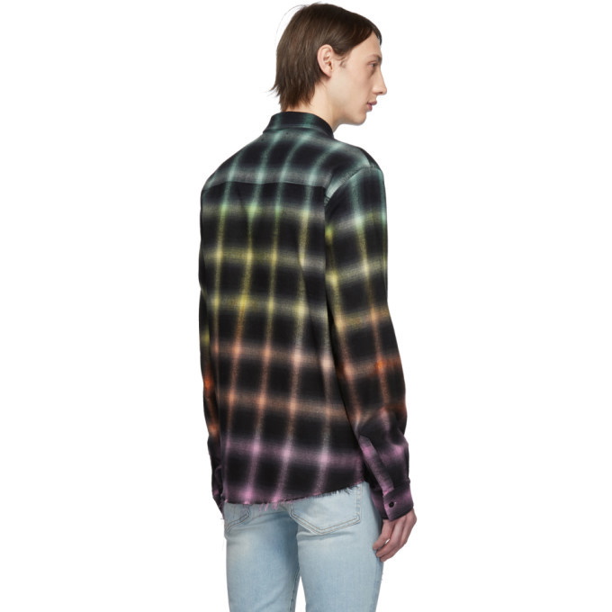 Amiri Multicolor Ombre Plaid Shirt Amiri