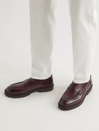 BRUNELLO CUCINELLI - Leather Penny Loafers - Brown