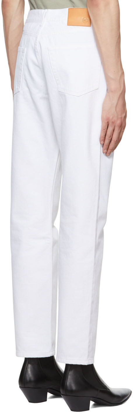 Recto White Straight-Leg Jeans