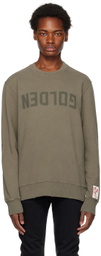 Golden Goose Khaki Distressed Sweatshirt