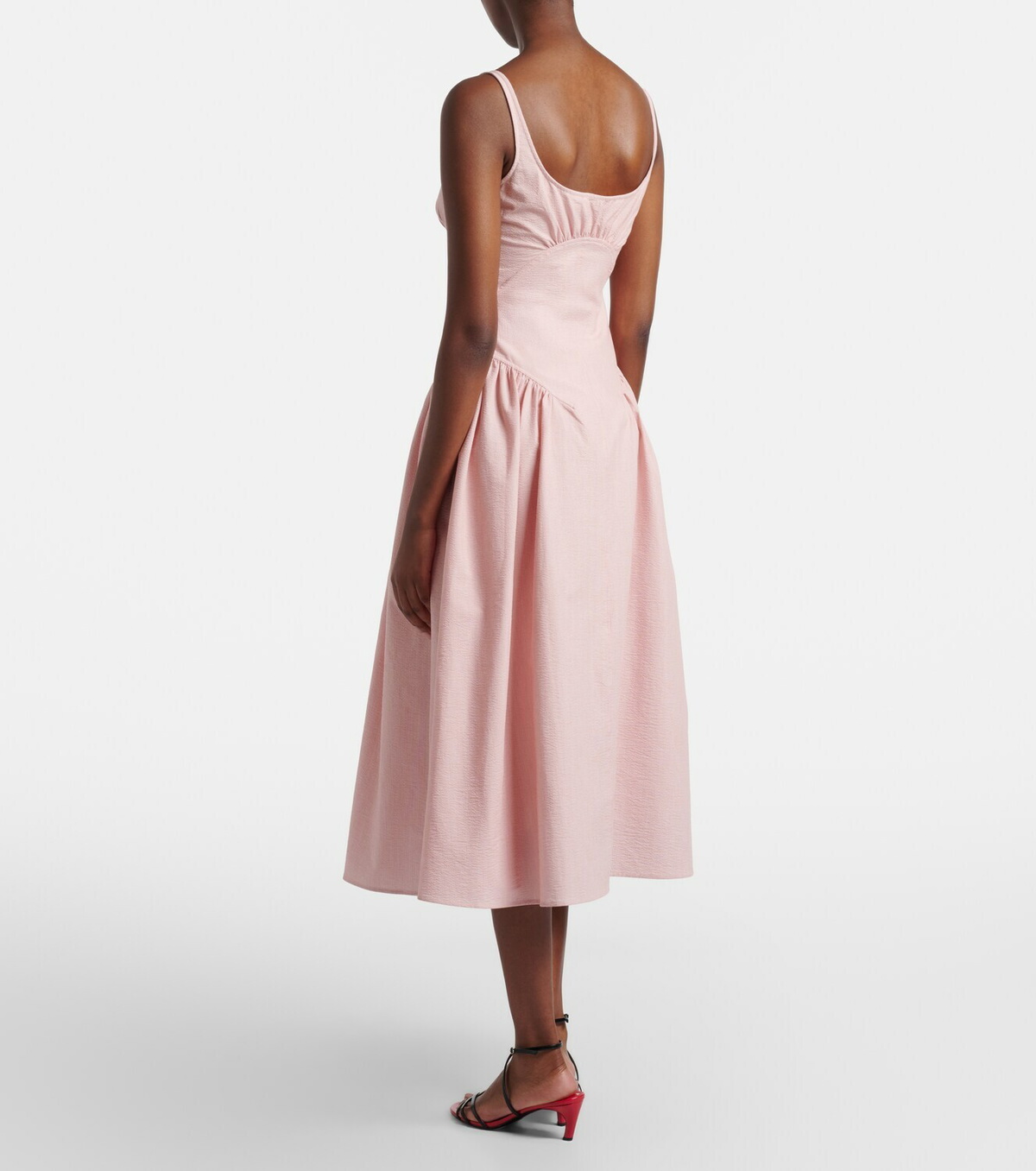 Proenza Schouler Solira seersucker midi dress