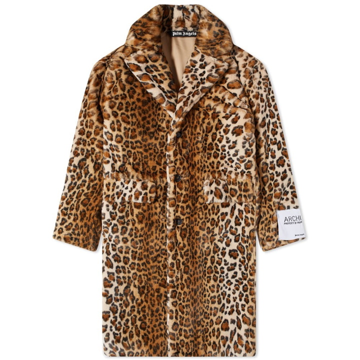 Photo: Palm Angels Leopard Fur Coat