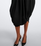 Magda Butrym Draped cotton and silk corset dress