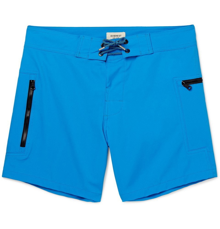 Photo: Everest Isles - Mayol Mid-Length Swim Shorts - Men - Blue