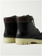 Bottega Veneta - Haddock Leather Ankle Boots - Black