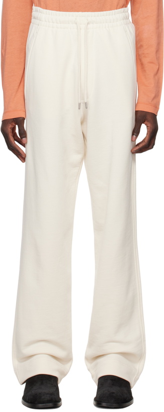 Photo: Dries Van Noten Off-White Drawstring Lounge Pants