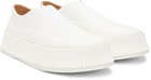 Jil Sander White Platform Sneakers