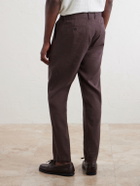 Onia - Straight-Leg Linen-Blend Trousers - Brown