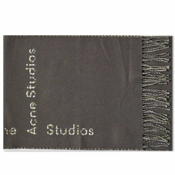 Photo: Acne Studios Men's Vasto New Scarf in Charcoal Grey